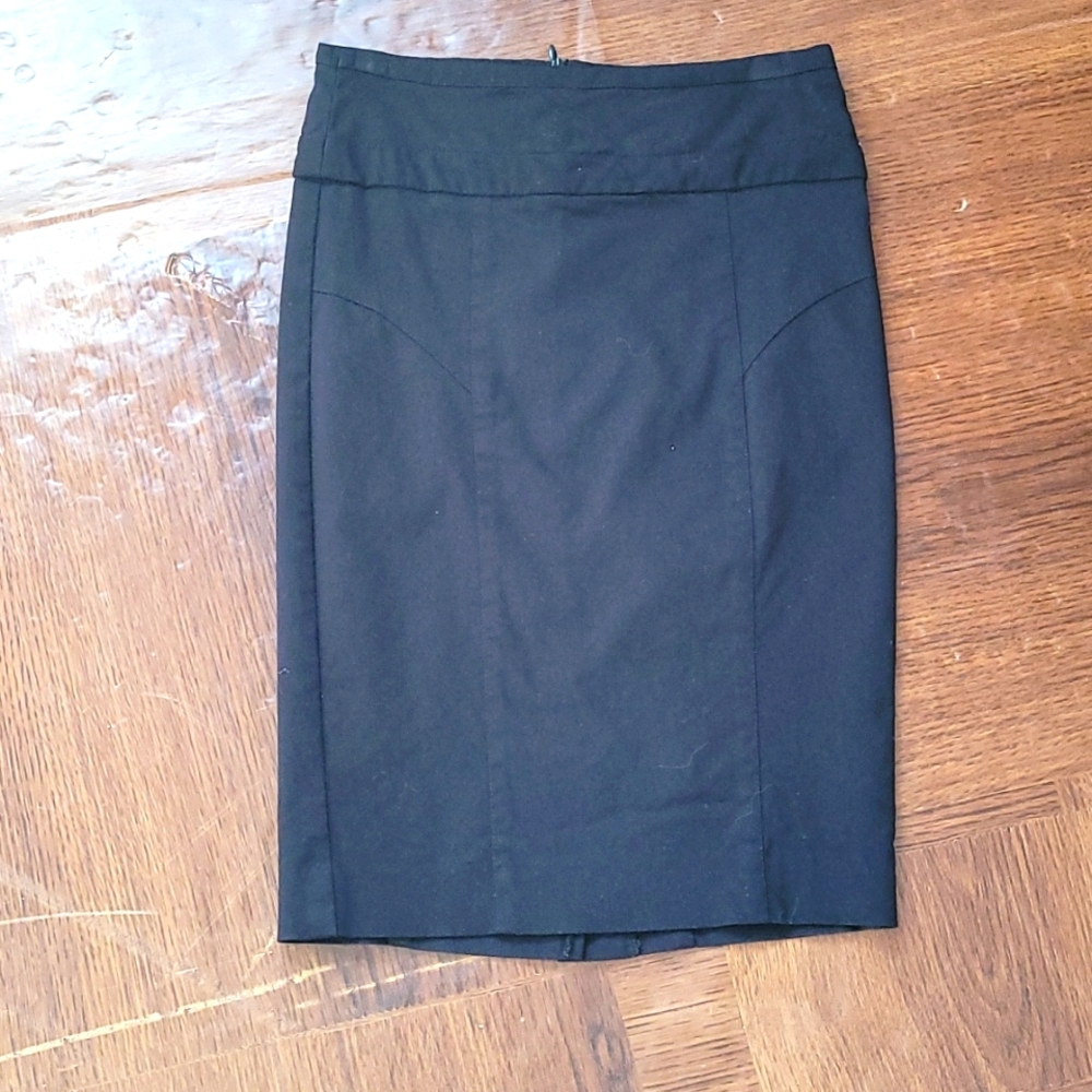 Black pencil skirt